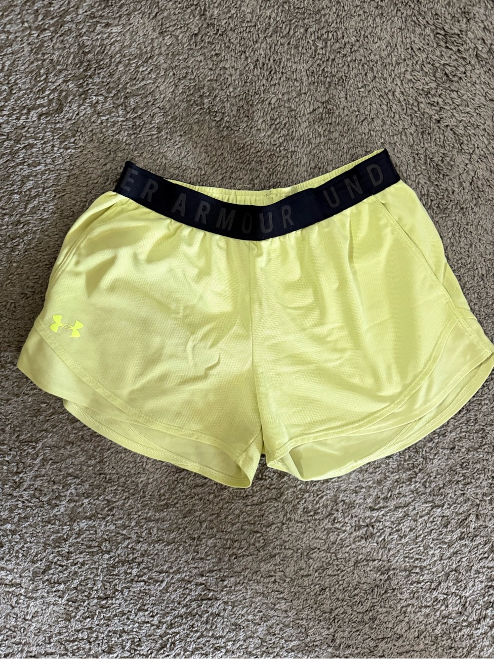 Yellow Under Armour Shorts